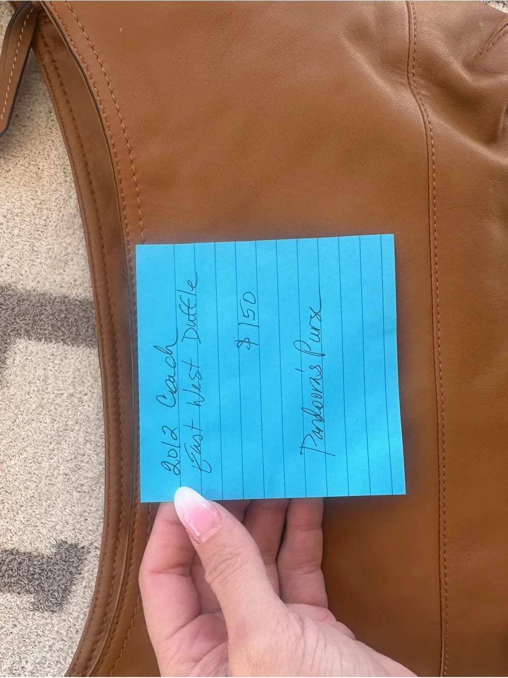 Coach Saddle Brown Leather Shoulder Hobo